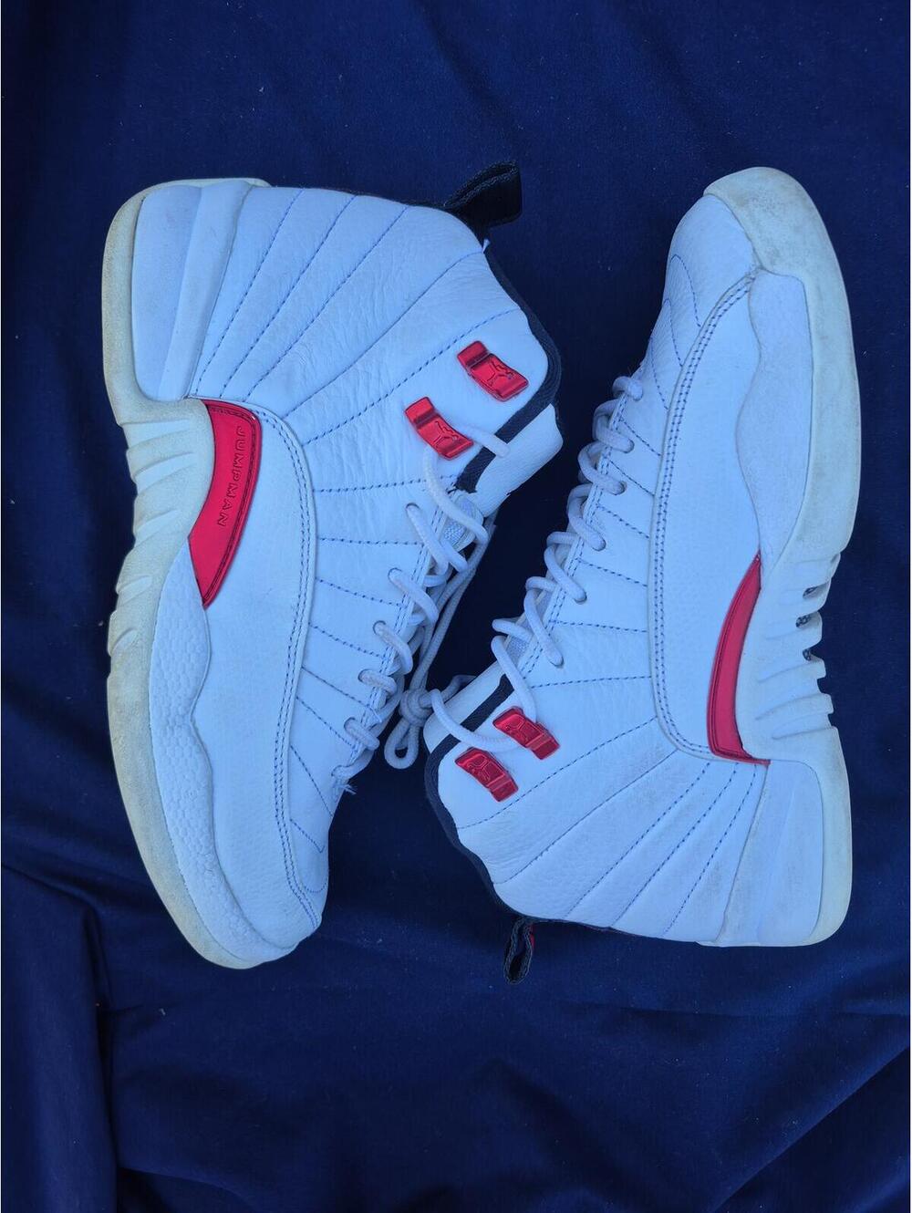 Nike Air Jordan 12 Retro GS Twist White Red Size 6.5Y